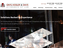 Tablet Screenshot of daviskessler.com